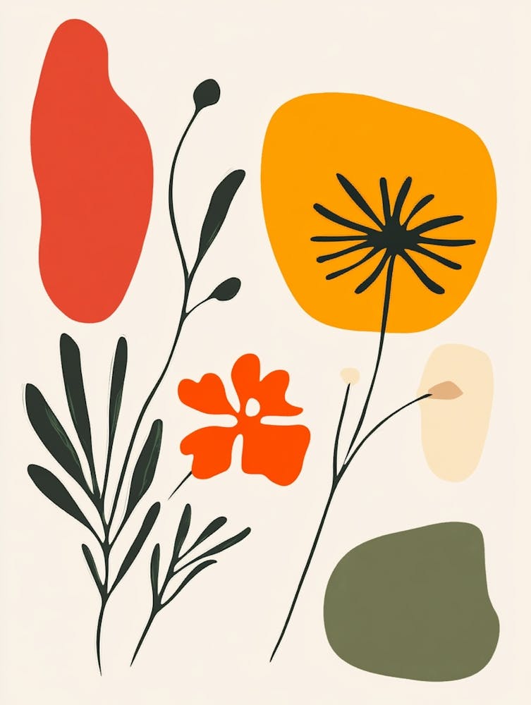 Abstract Flower Painting 4