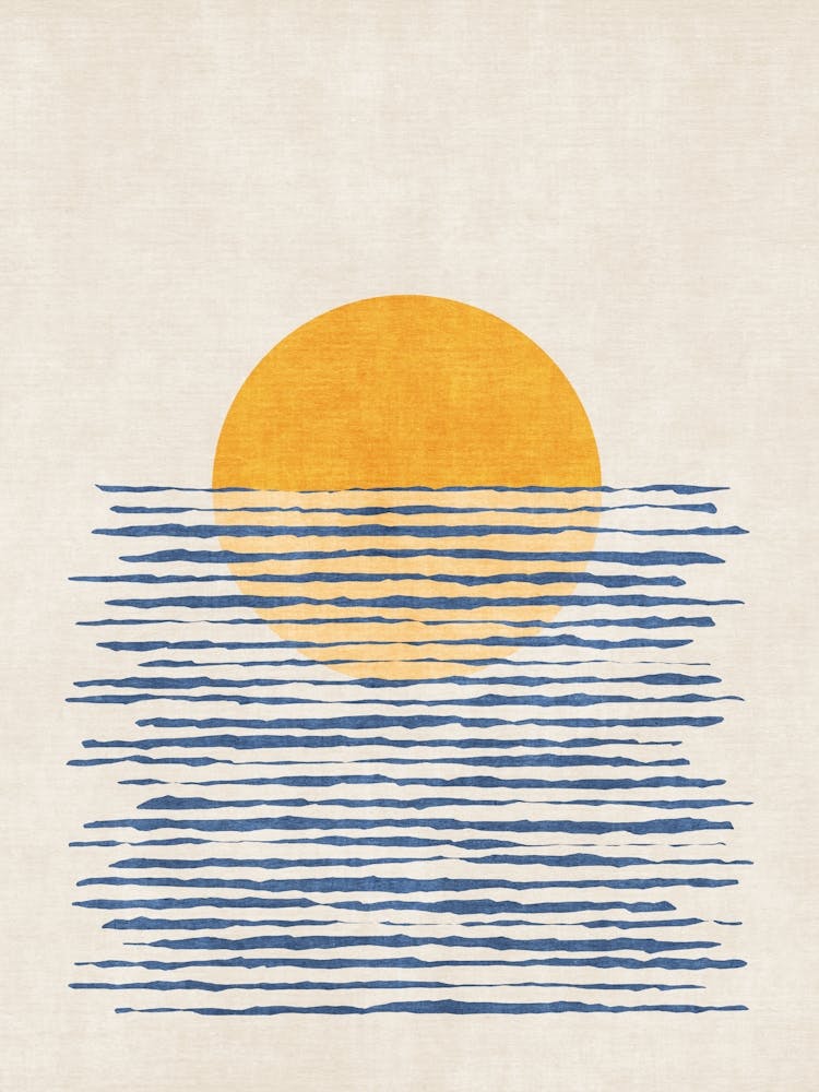 Minimalist Seascape Sunset