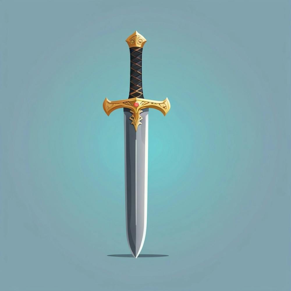 Default Sword Simple Cartoon Vector Item Design 3