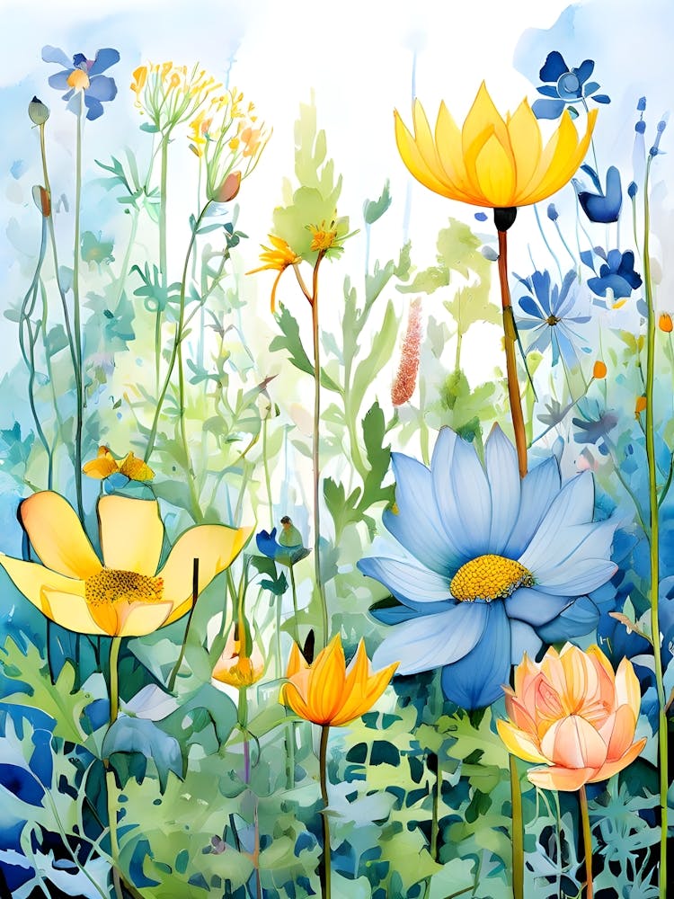 Aquarellblumen 53