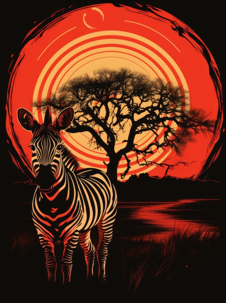 Sunset Zebra