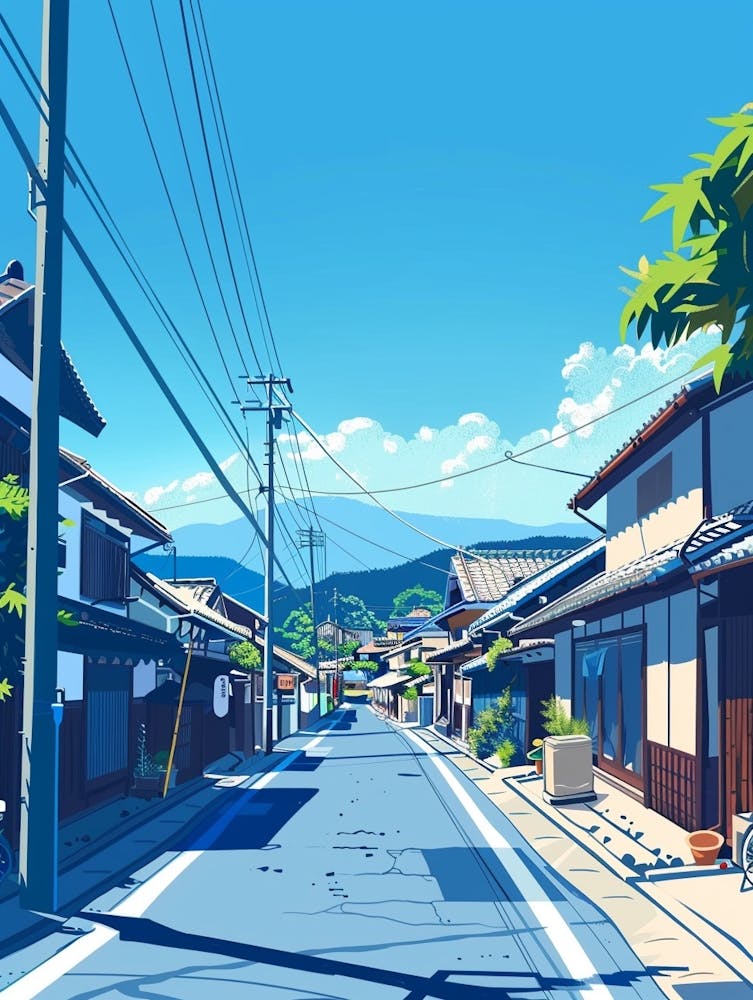 Matsumoto Japan 1 Colourful Illustration