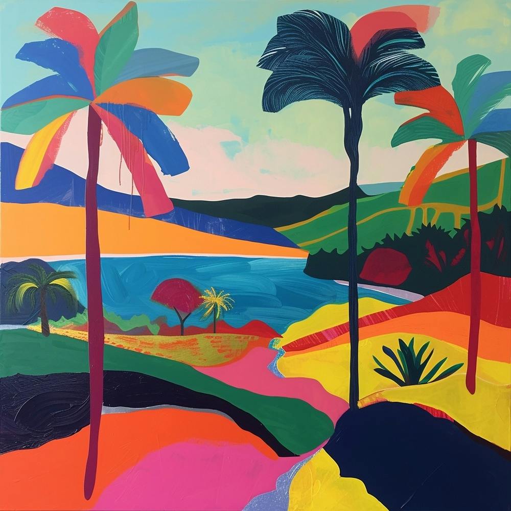 Abstract Travel Collection Honolulu Usa 3