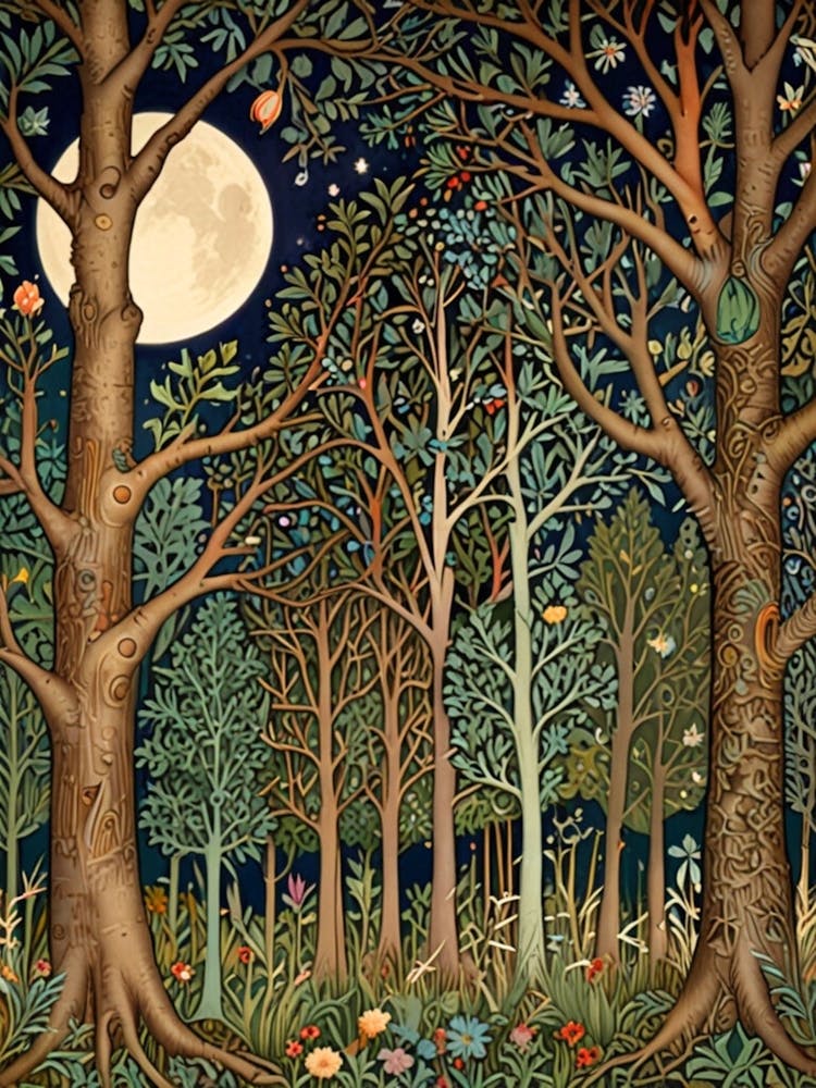 William Morris Night In The Woods 40