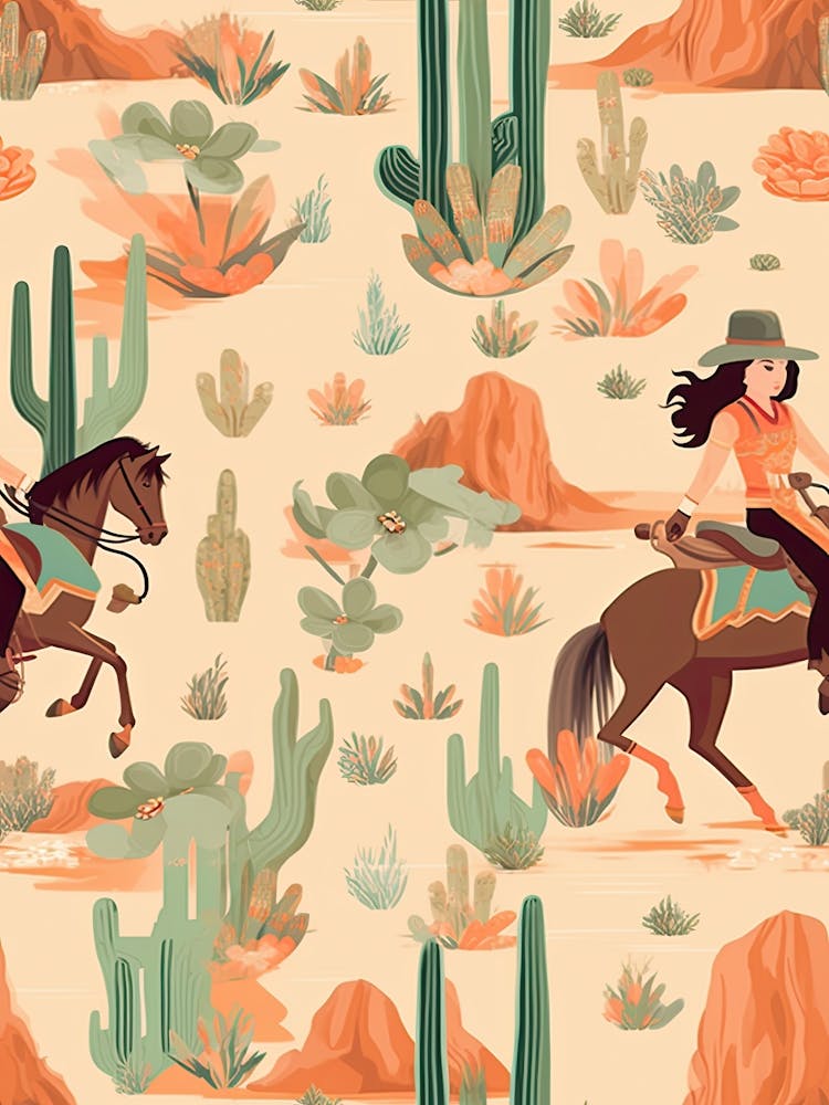 Cowgirl Pattern  3