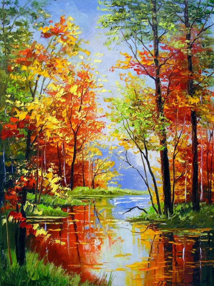 Étang d'Automne dans la Forêt