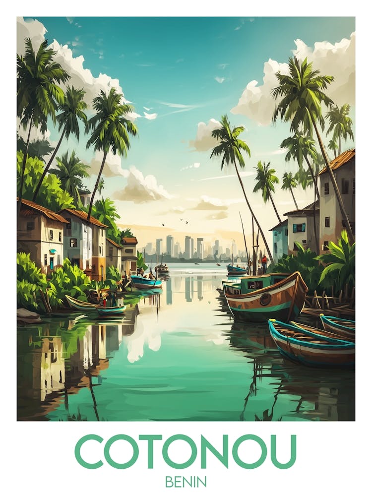 Affiche de voyage Cotonou