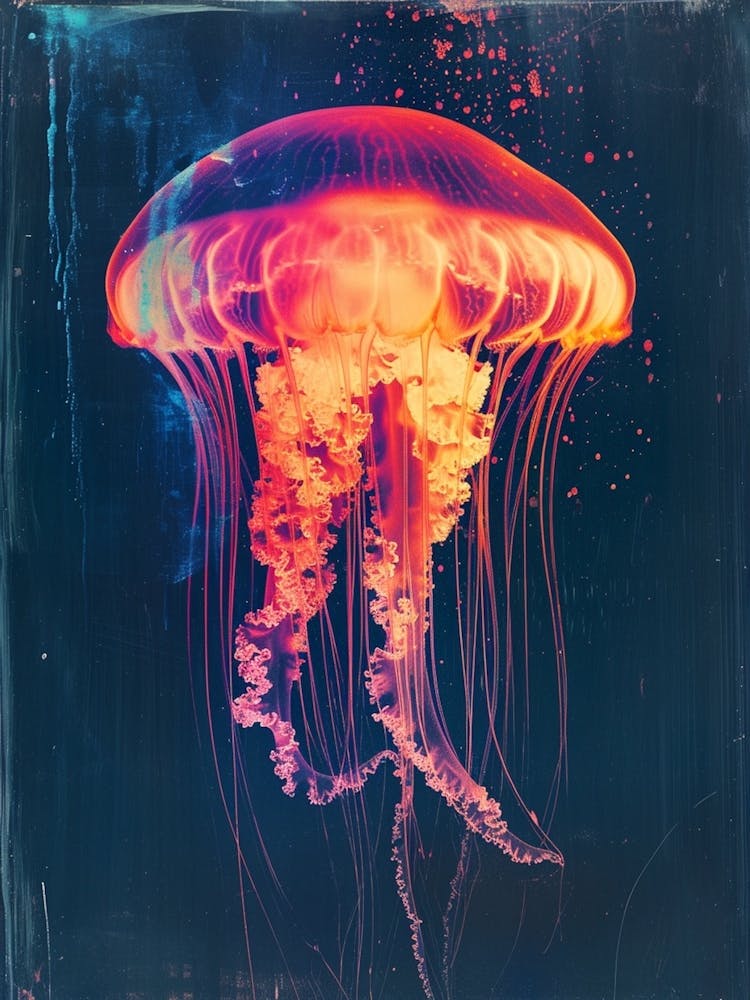 Inverted Jellyfish Polaroid Inspired 1