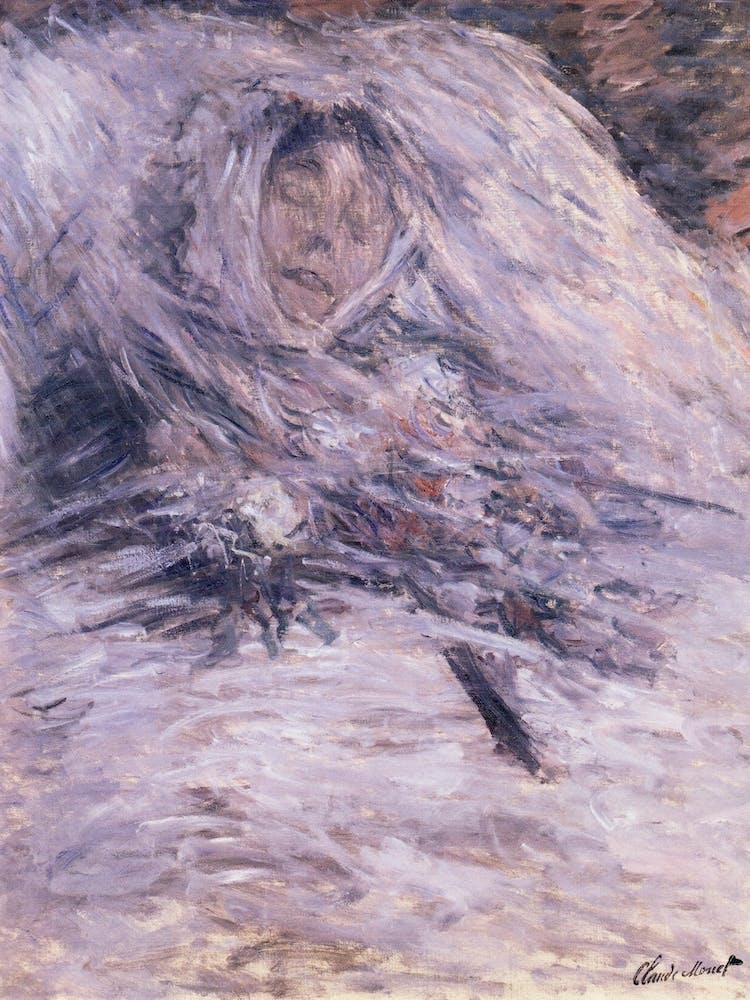 Camille Monet sur son lit de mort (1879), Claude Monet
