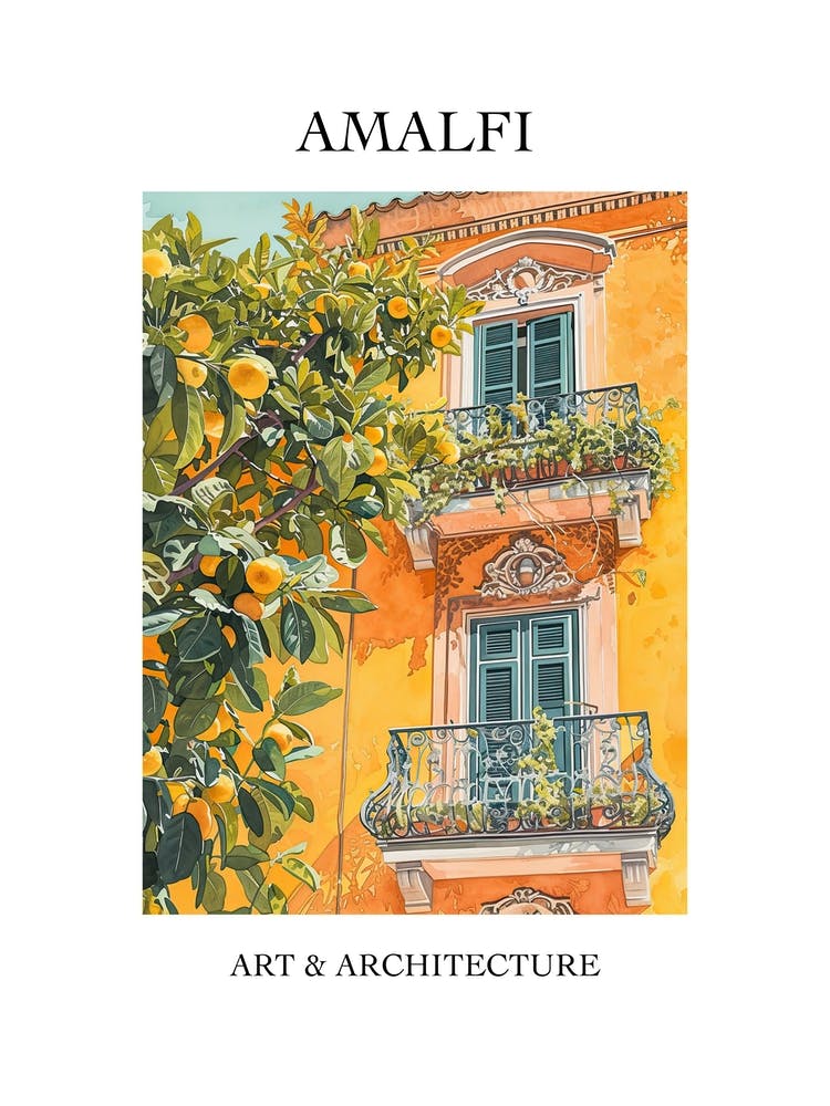 Amalfi Travel And Architecture Poster 3