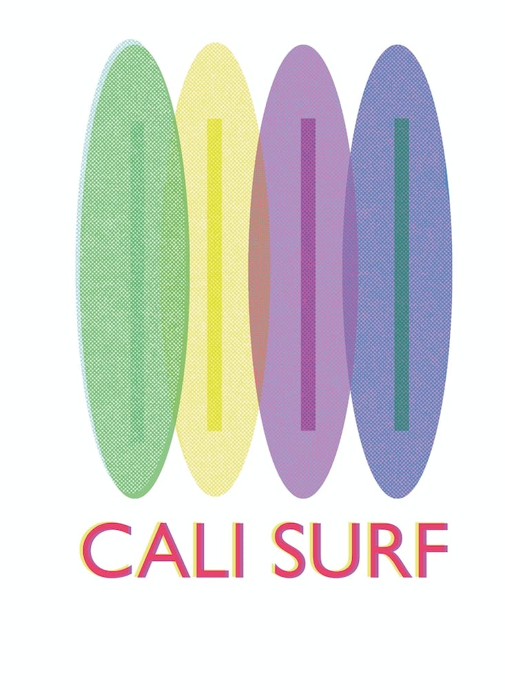 Cali Surf Riso Style Print