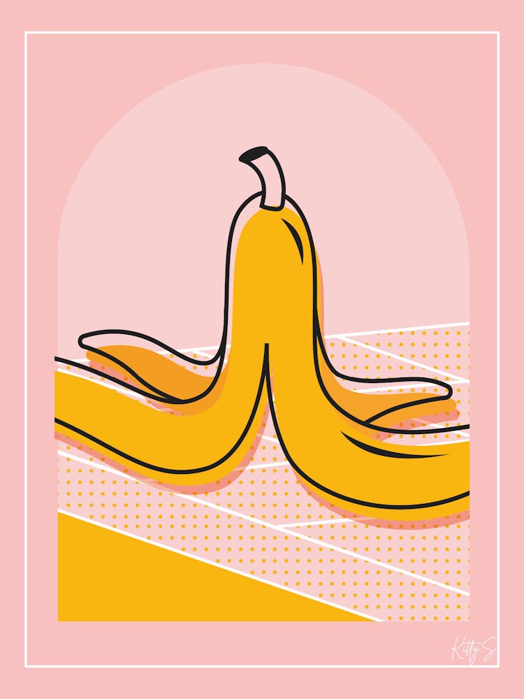 Pop Art Banana Peel
