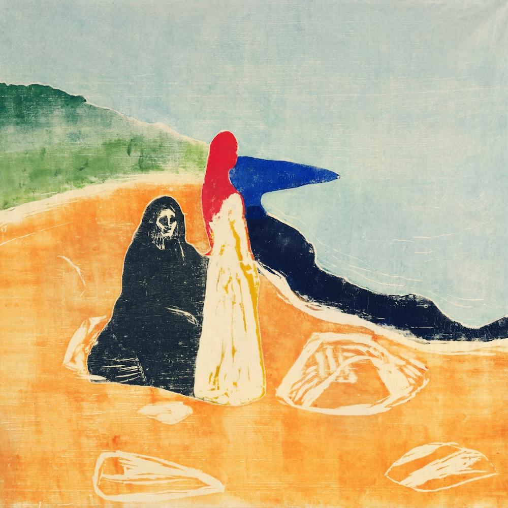 Two Women On The Shore, Edvard Munch