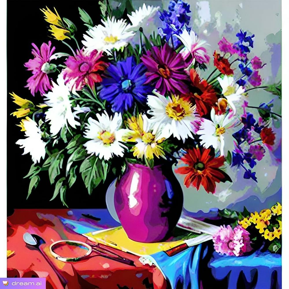 Daisies In A Vase
