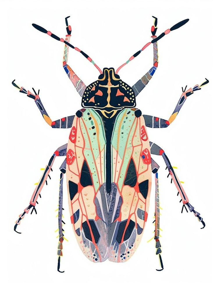 Colourful Insect Illustration Boxelder Bug 10