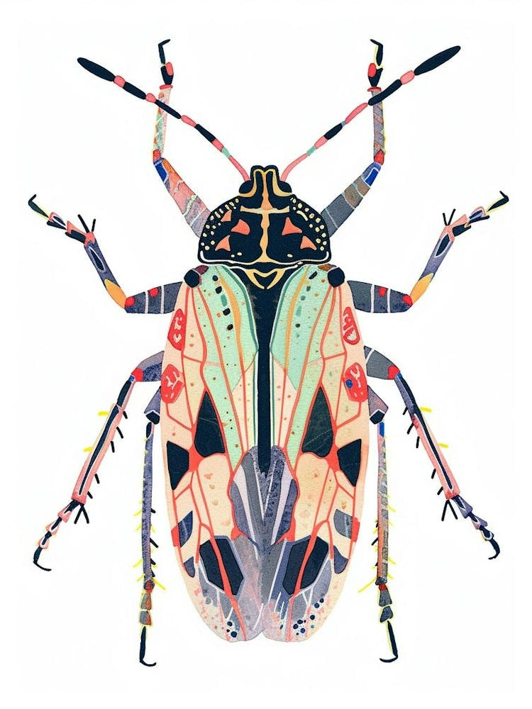 Colourful Insect Illustration Boxelder Bug 10
