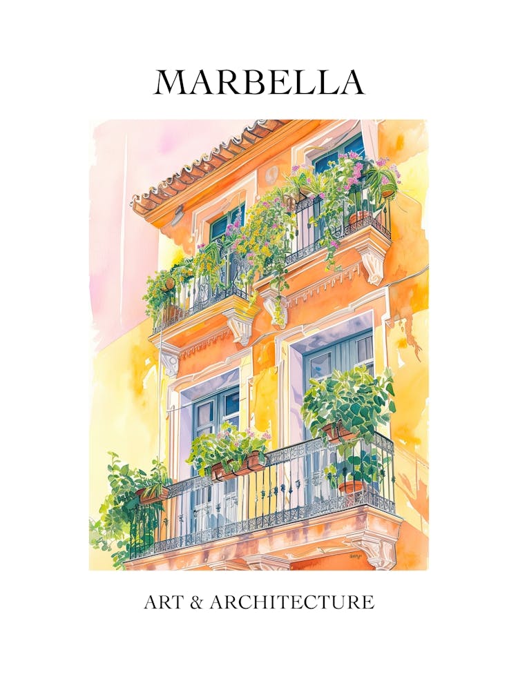 Marbella Travel And Architecture Poster 4