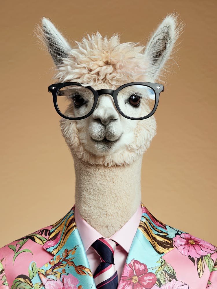 Llama In A Suit 8