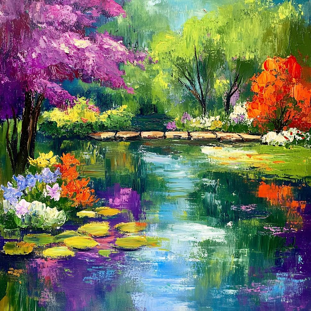 Garden By The Pond