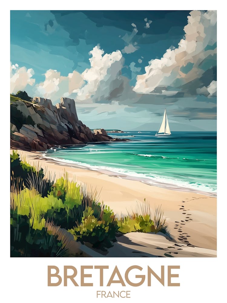 Affiche de voyage Bretagne