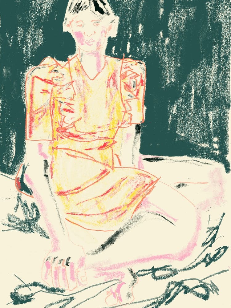 The Girl In The Orange Dress