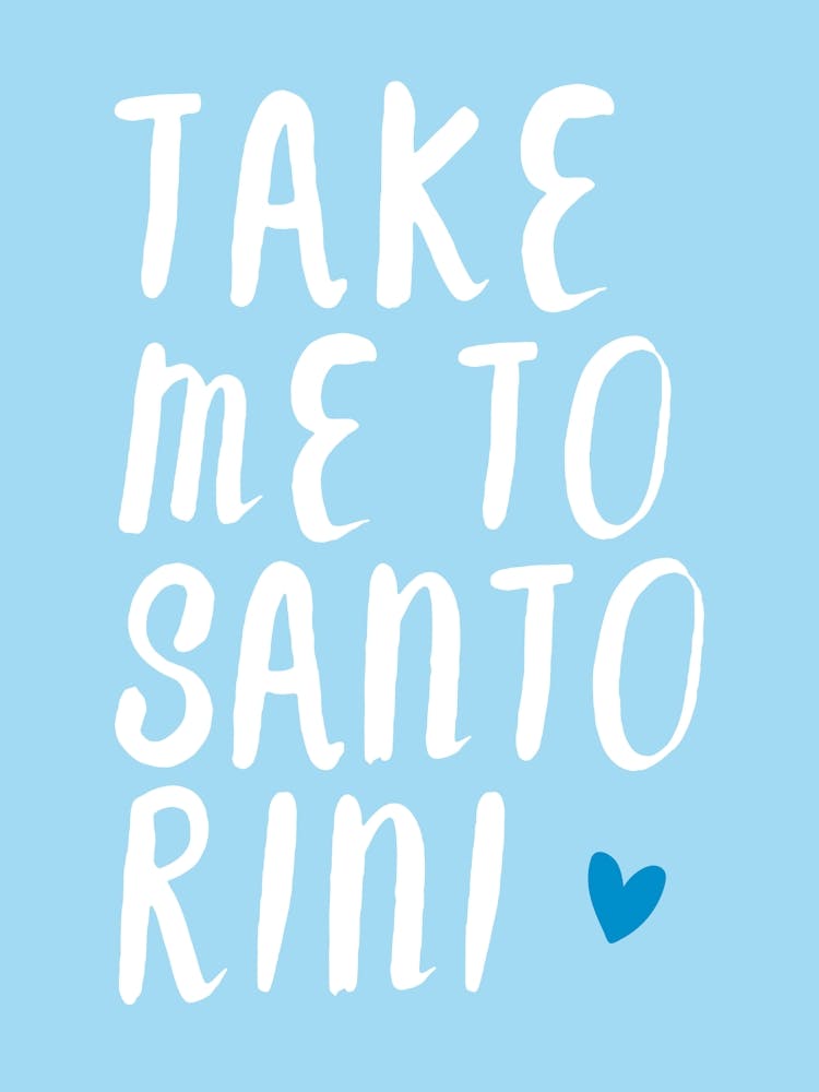 Santorini - blue/white