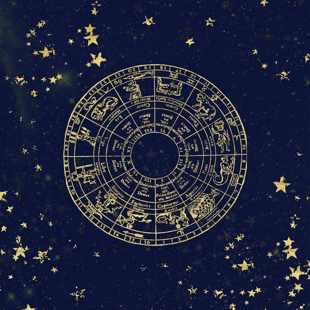 Star Map Gold And Navy