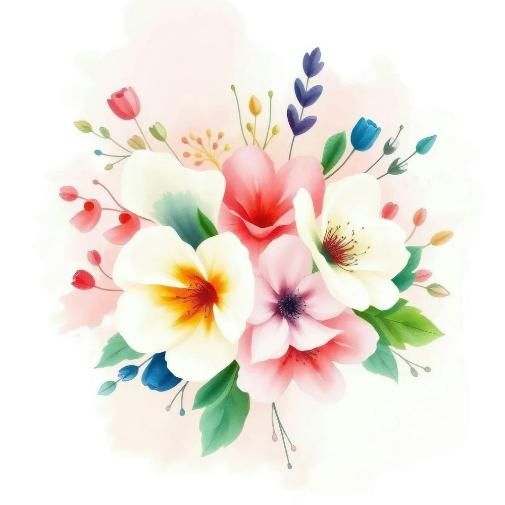 Fleurs à l'aquarelle 26