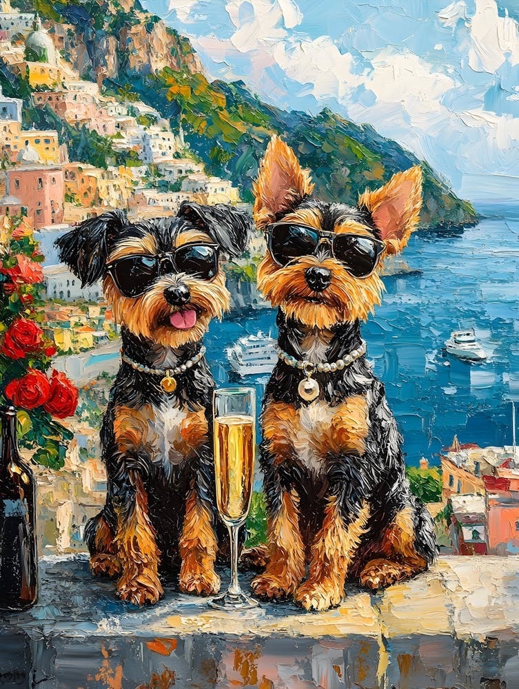 Terriers Drink Italian Coast