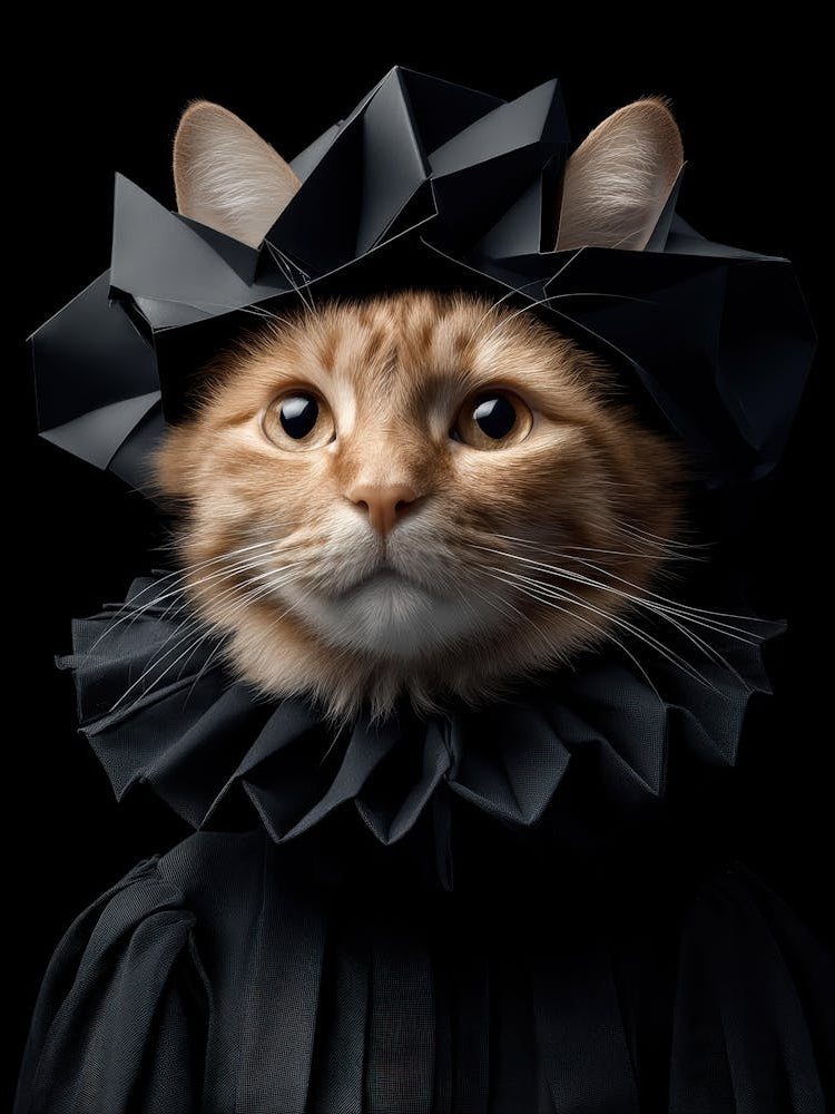Cat In A Black Dress
