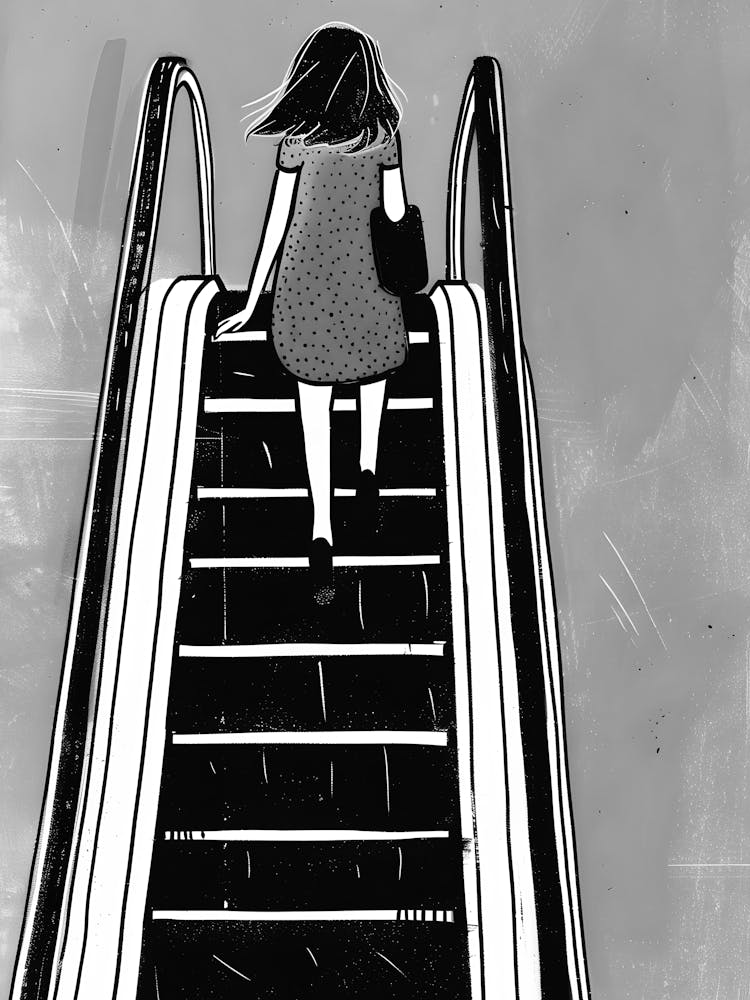 Escalator Girl 1