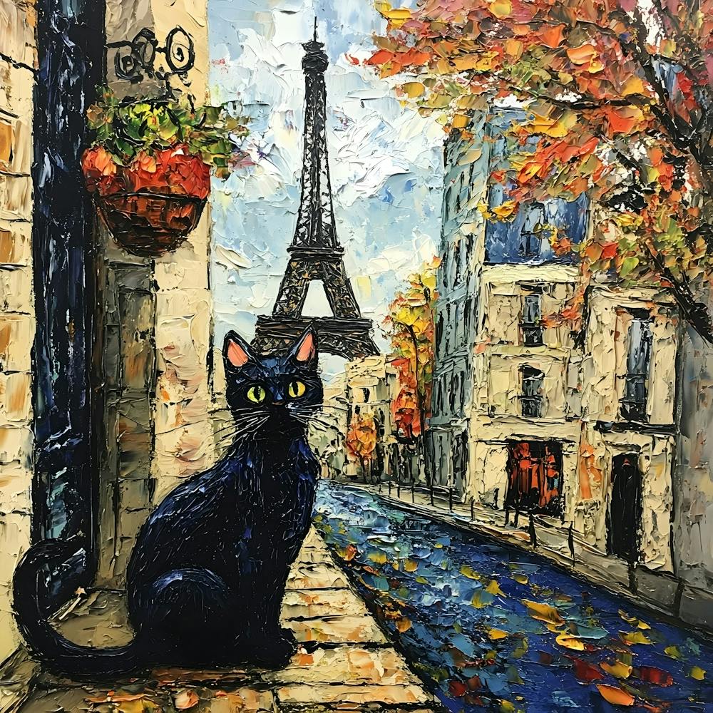 Black Cat In Paris 12