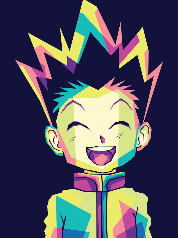 Gon Freecss Pop Art Wpap Fullcollor2