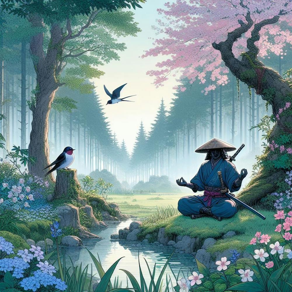 Samurai im Wald