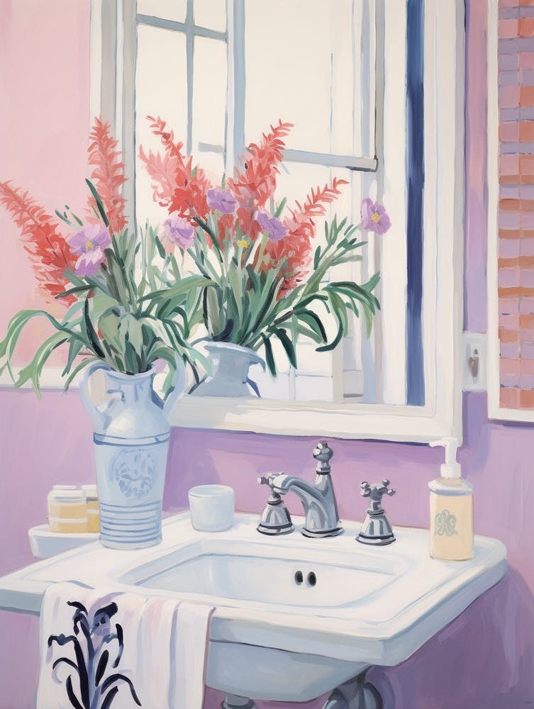 A Vase With Lavender, Flower Bouquet 3