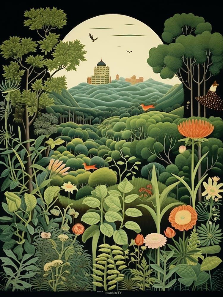 Kairakuen Japan Henri Rousseau S Style Rousseau 2