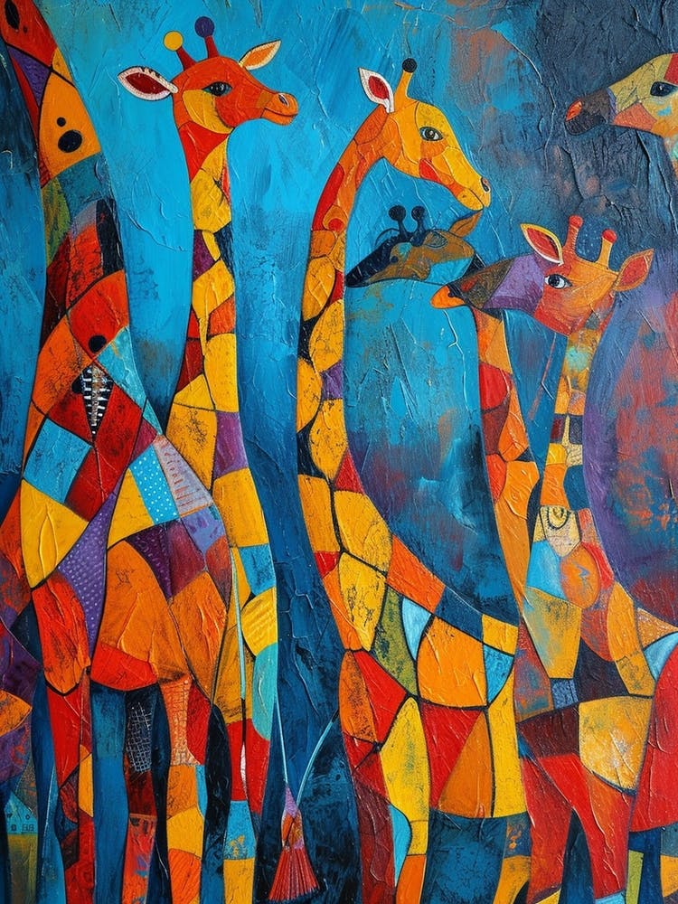 Abstrakte Geometrische Giraffen 1