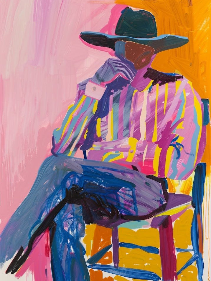 Painting Of A Cowboy 13