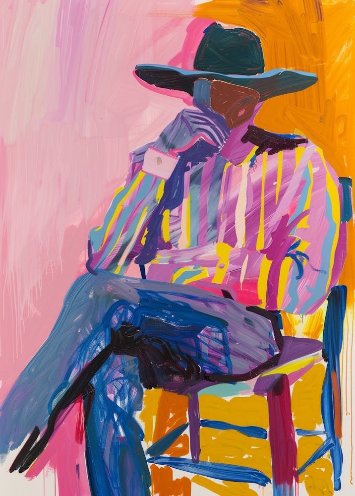 Painting Of A Cowboy 13