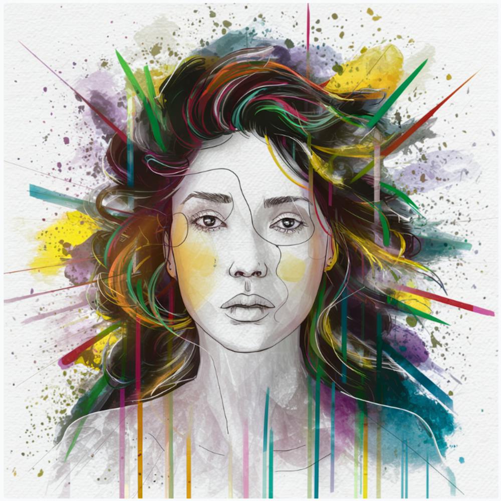 Girl With The Rainbow Hair