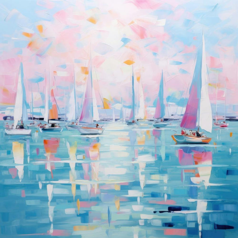 Sailboats At Sunset 1