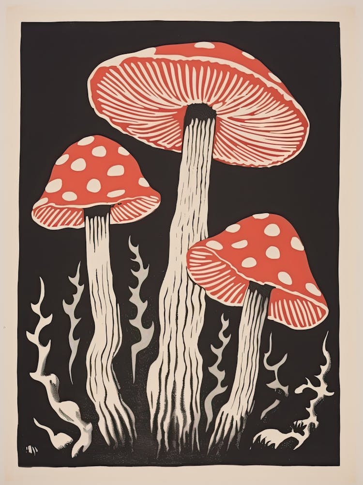 Mushroom Print