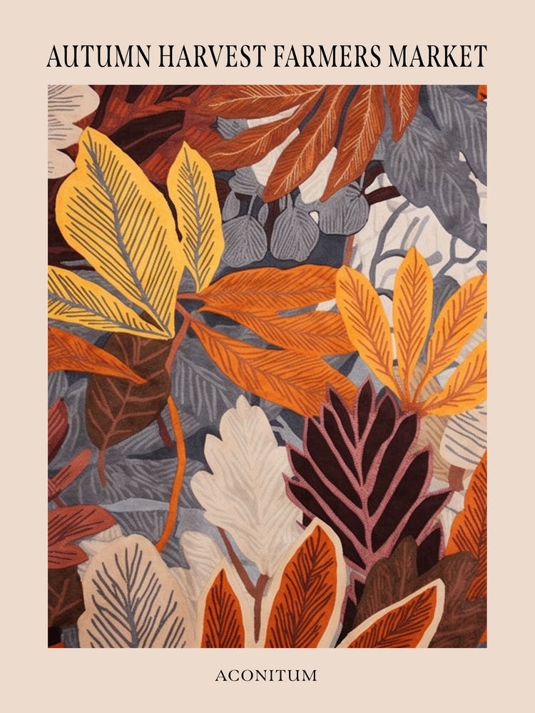 Fall Botanicals Aconitum 1 Poster