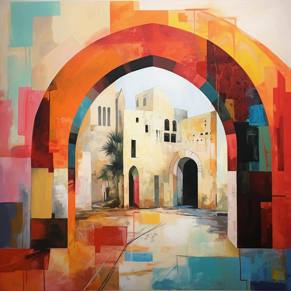 Abstract Contemporary - Through The Archway