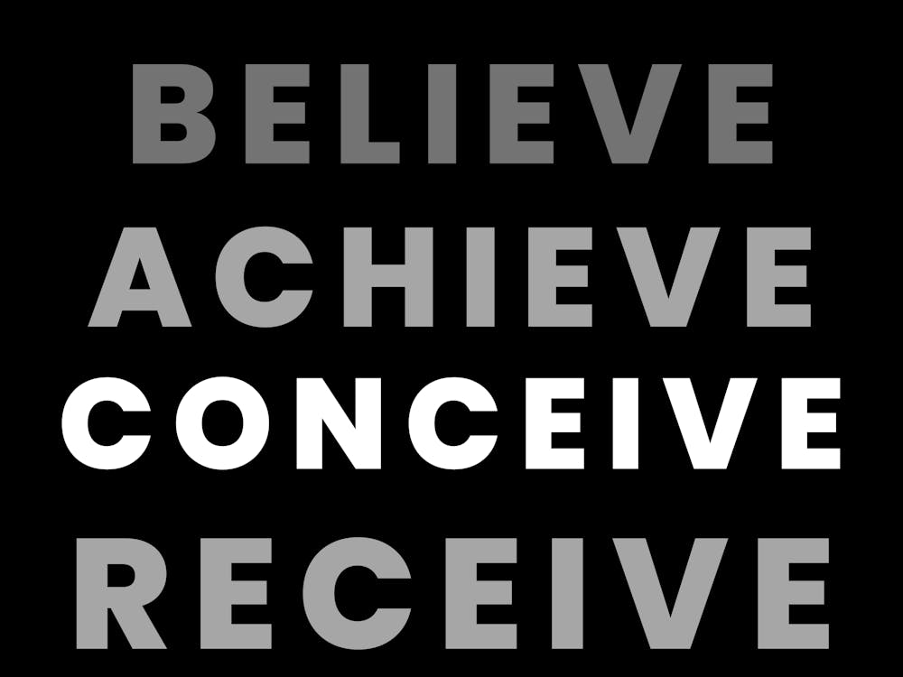 BELIEVE ACHIEVE CONCEIVE RECEIVE, Strong Sign