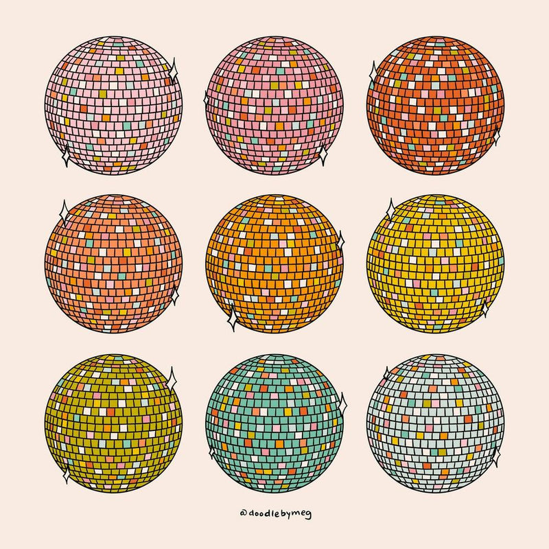 Rainbow Disco Balls