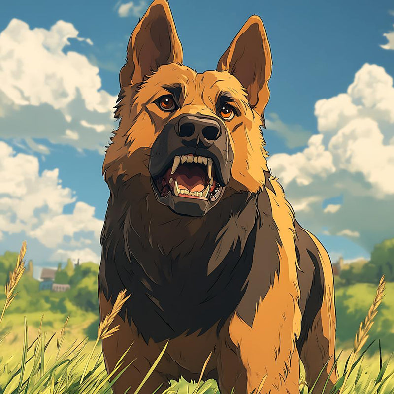 Giant Angry German Shepherd Dog 6