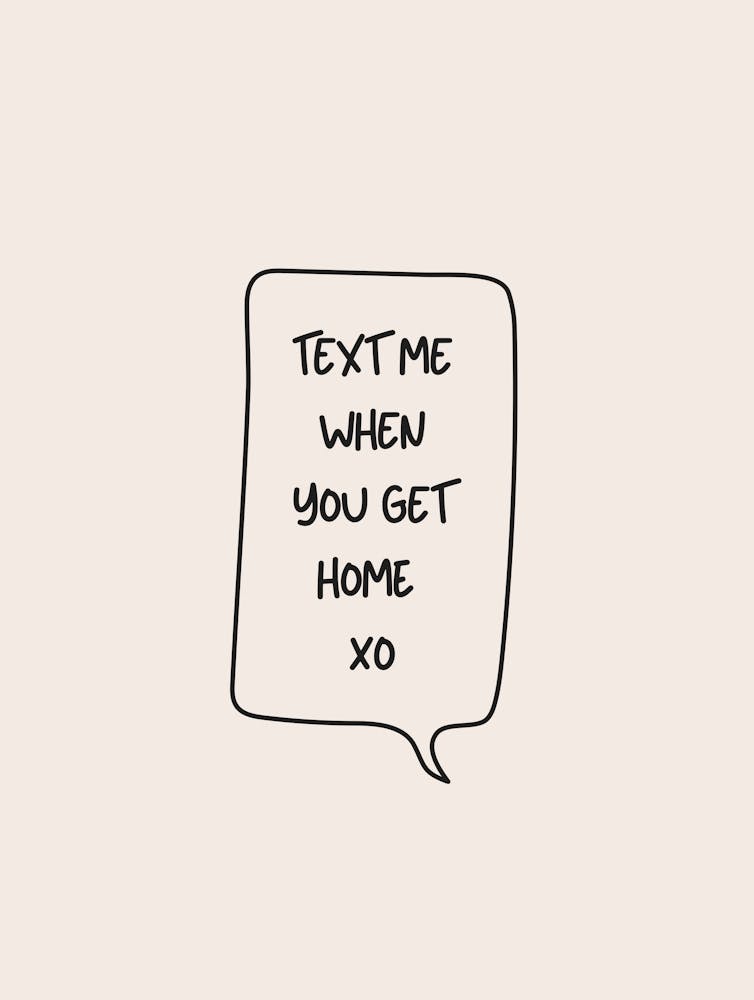 Text Me When You Get Home - Cream