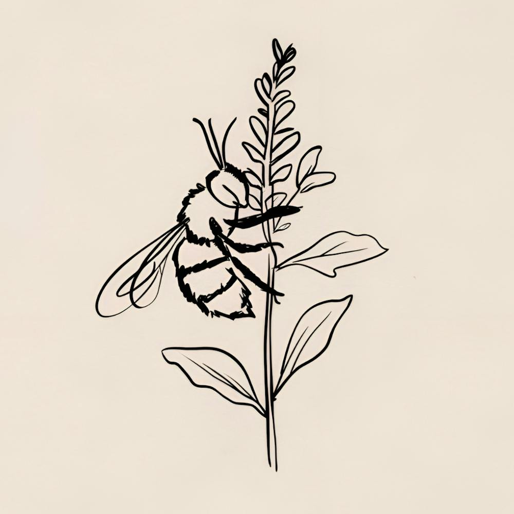 Bee Drawing