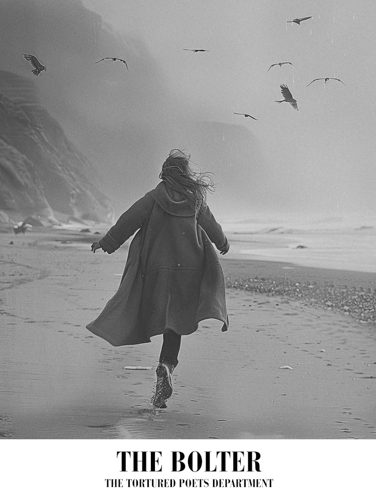 Taylor Swift The Bolter Ttpd Swifie Merch Black And White